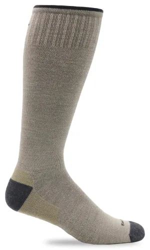 Elevation Men's Bamboo/Merino Firm Compression Socks in Putty