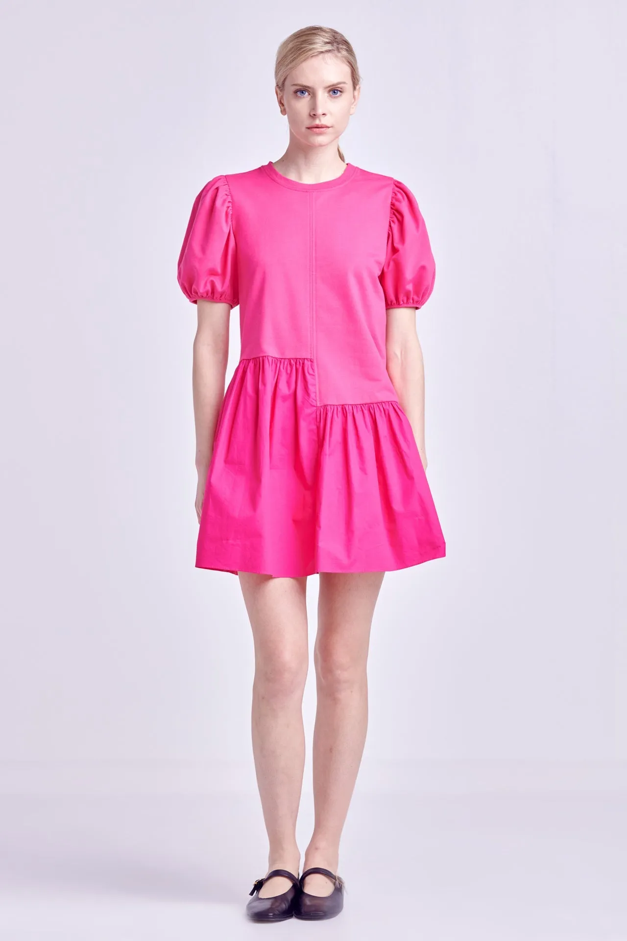 English Factory - Knit Woven Mixed Dress