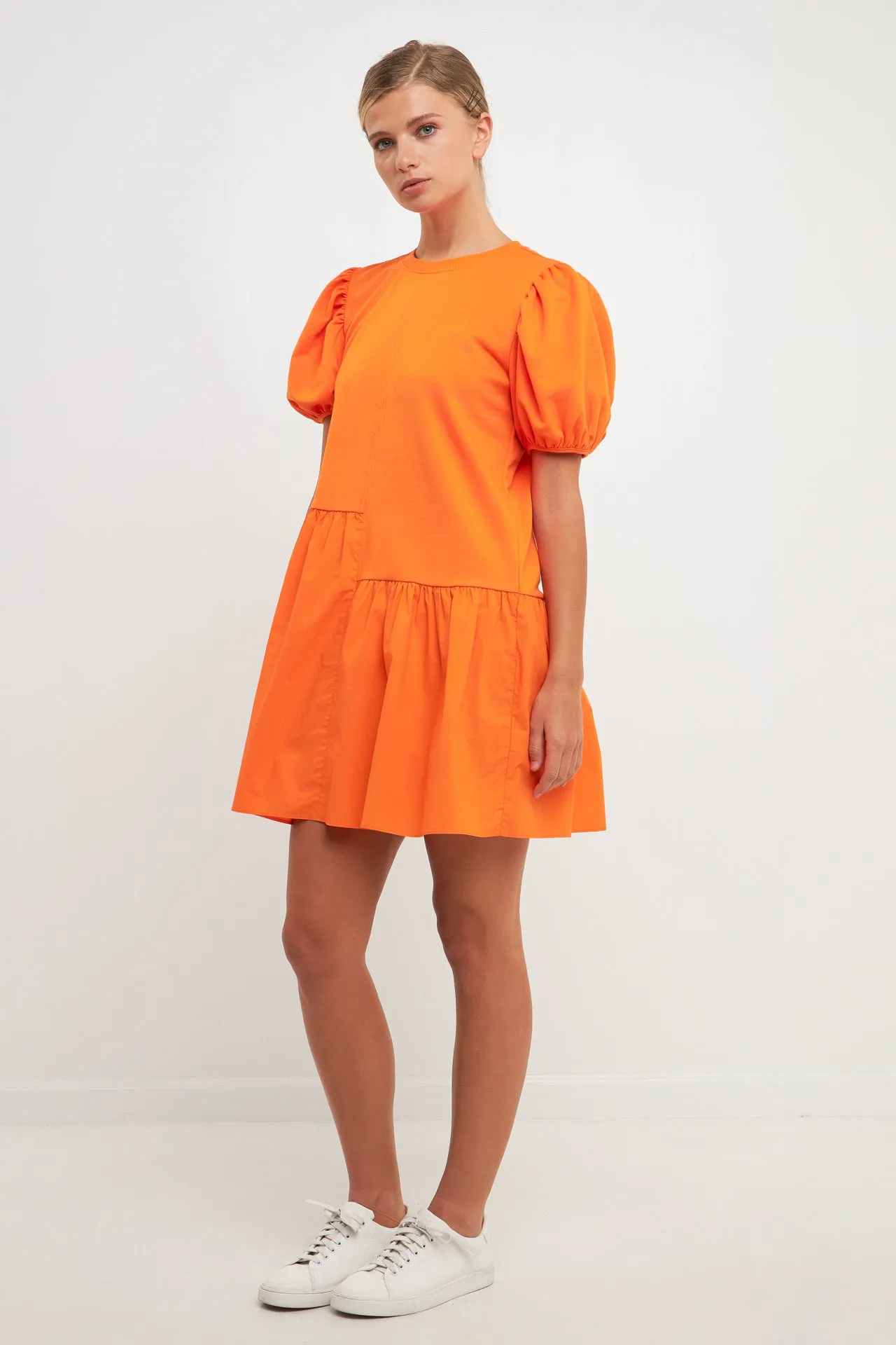 English Factory - Knit Woven Mixed Dress