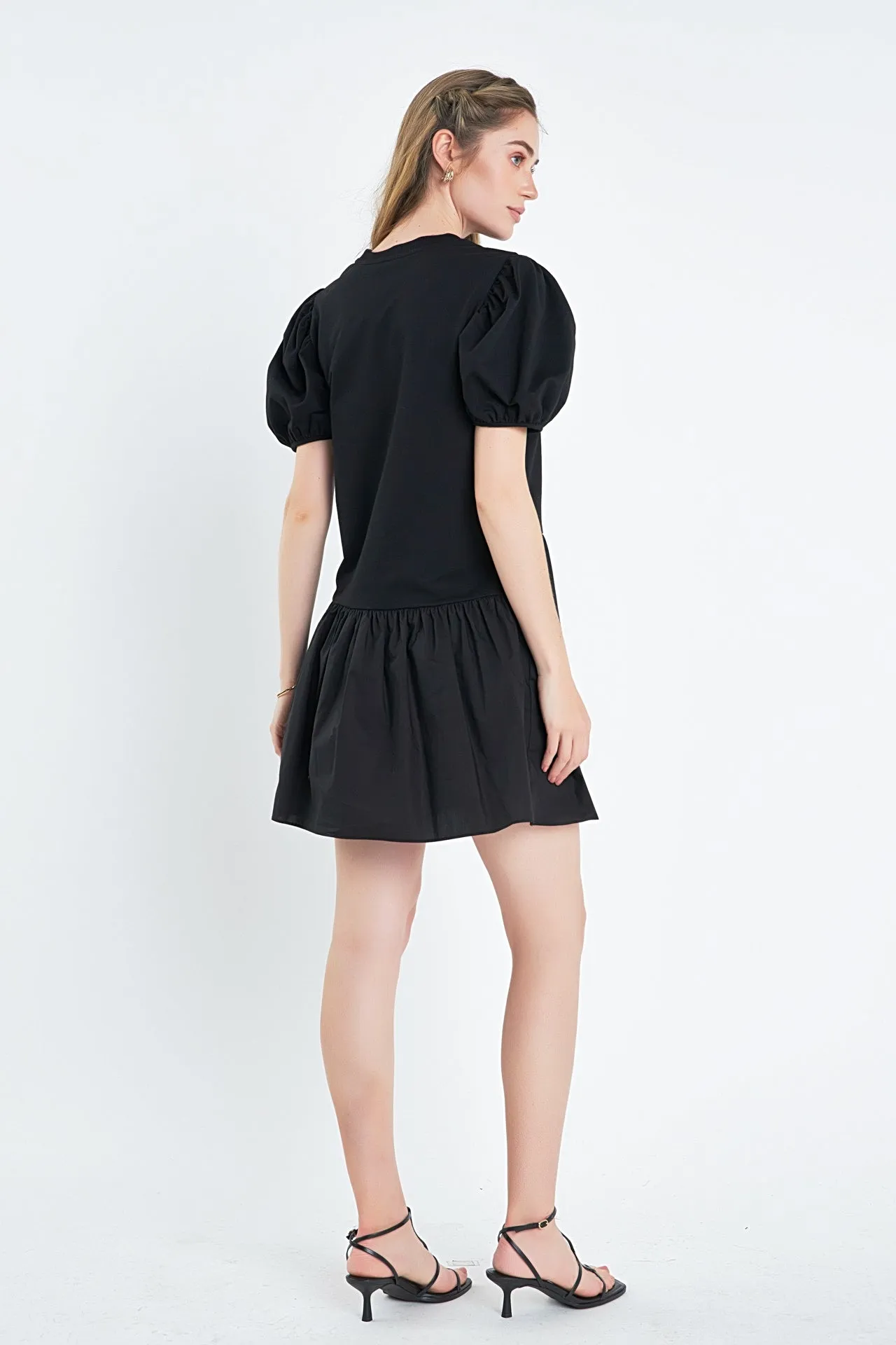 English Factory - Knit Woven Mixed Dress