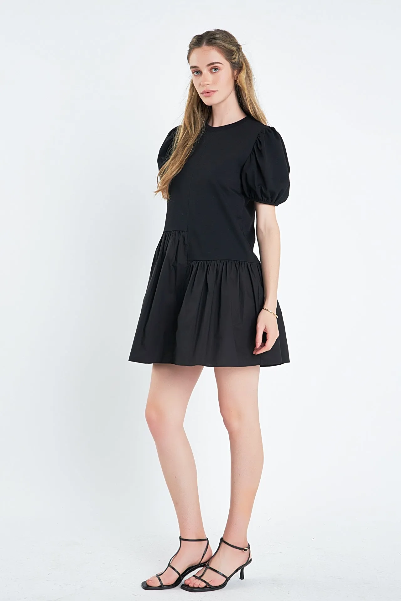 English Factory - Knit Woven Mixed Dress