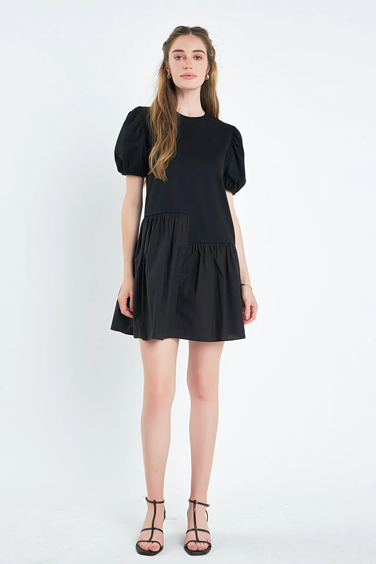 English Factory - Knit Woven Mixed Dress