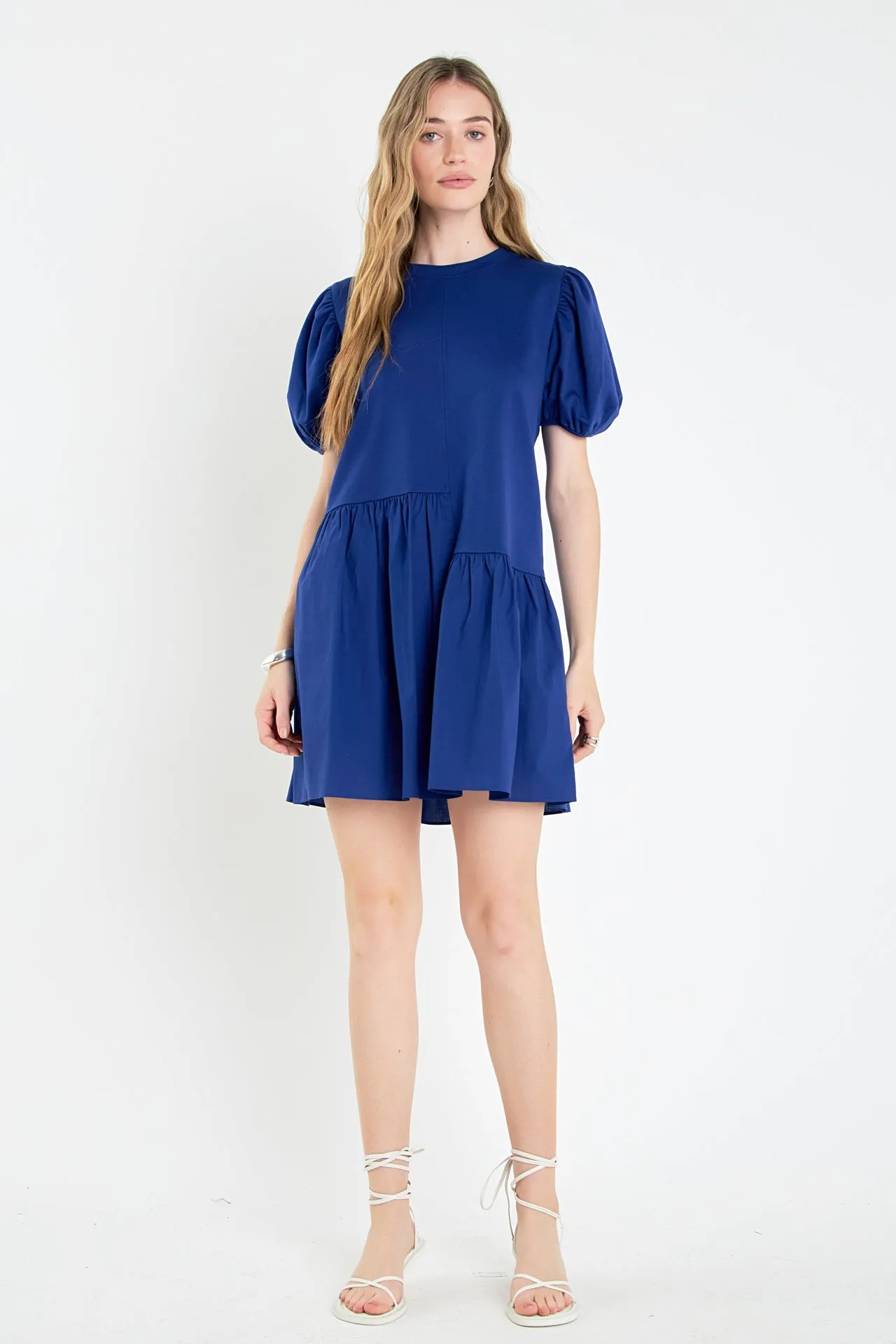 English Factory - Knit Woven Mixed Dress