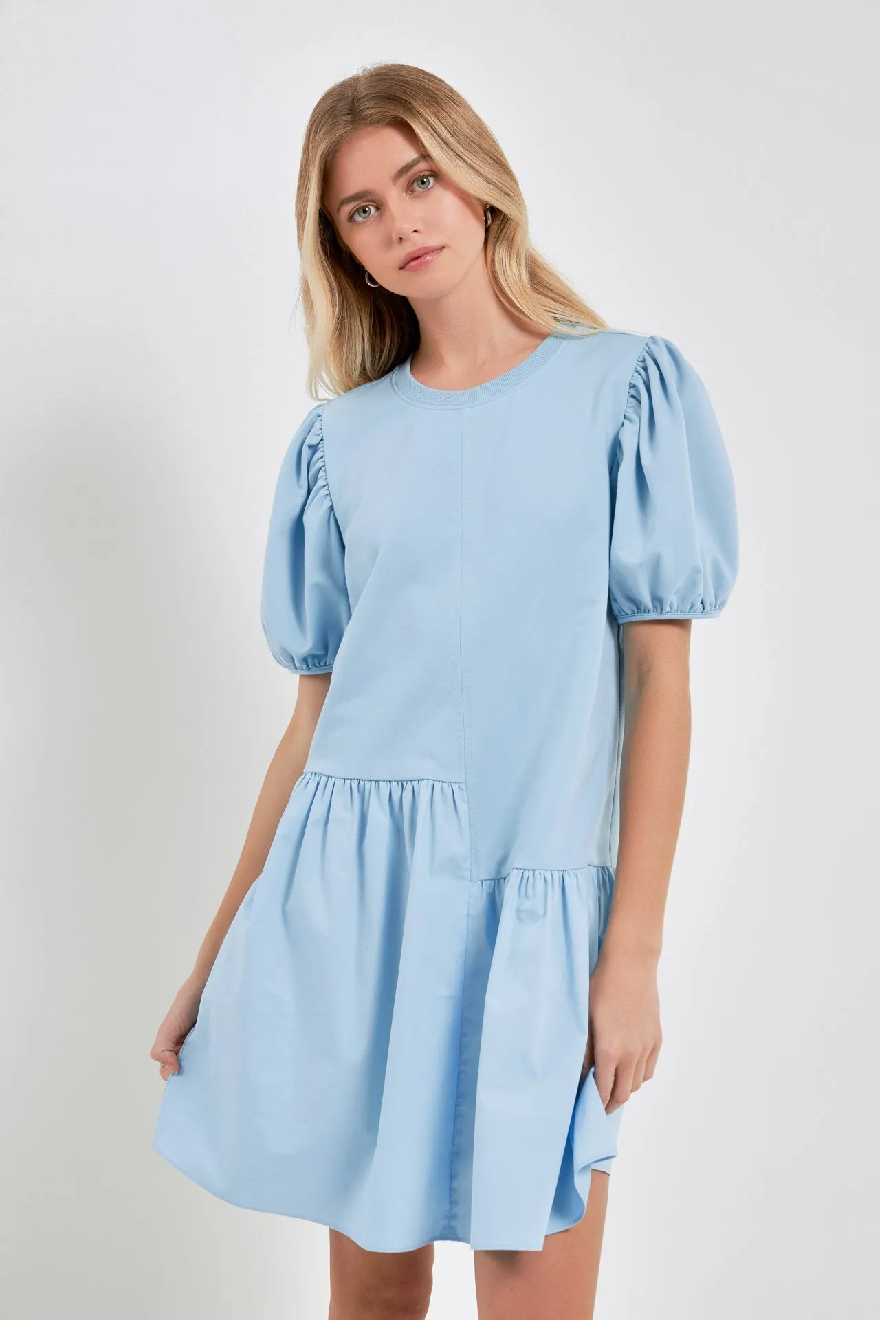 English Factory - Knit Woven Mixed Dress