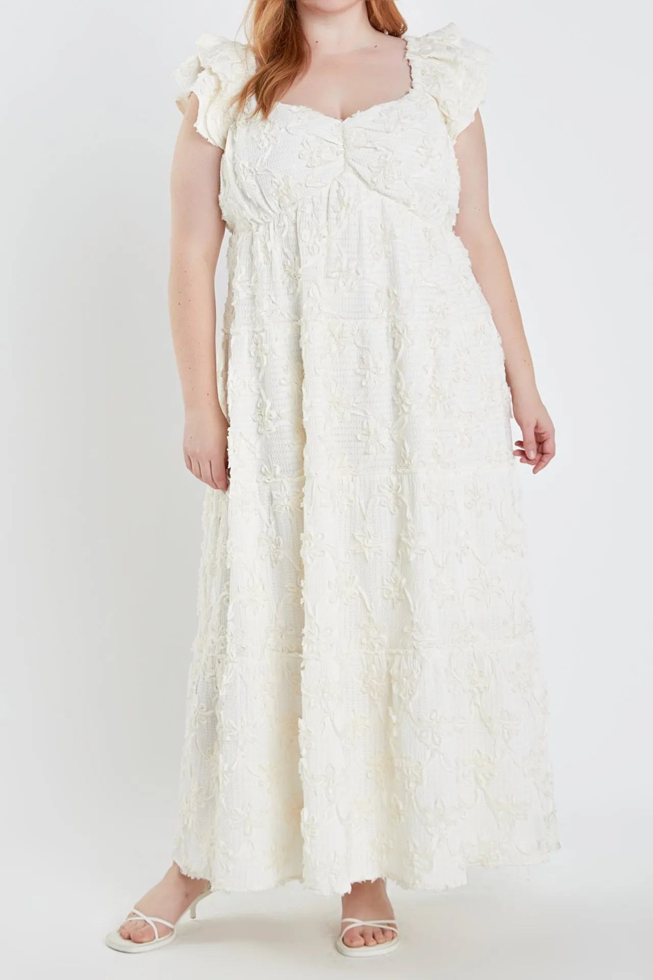 English Factory - Ribbon Embroidered Maxi Dress