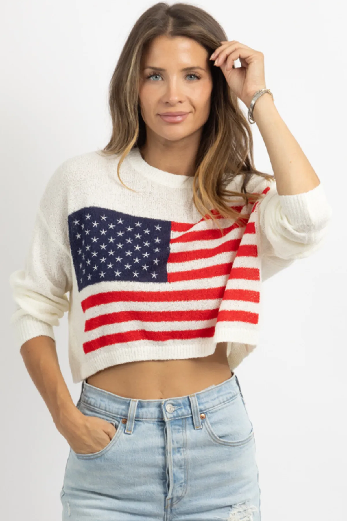 FIREWORK FLAG KNIT SWEATER *BACK IN STOCK*