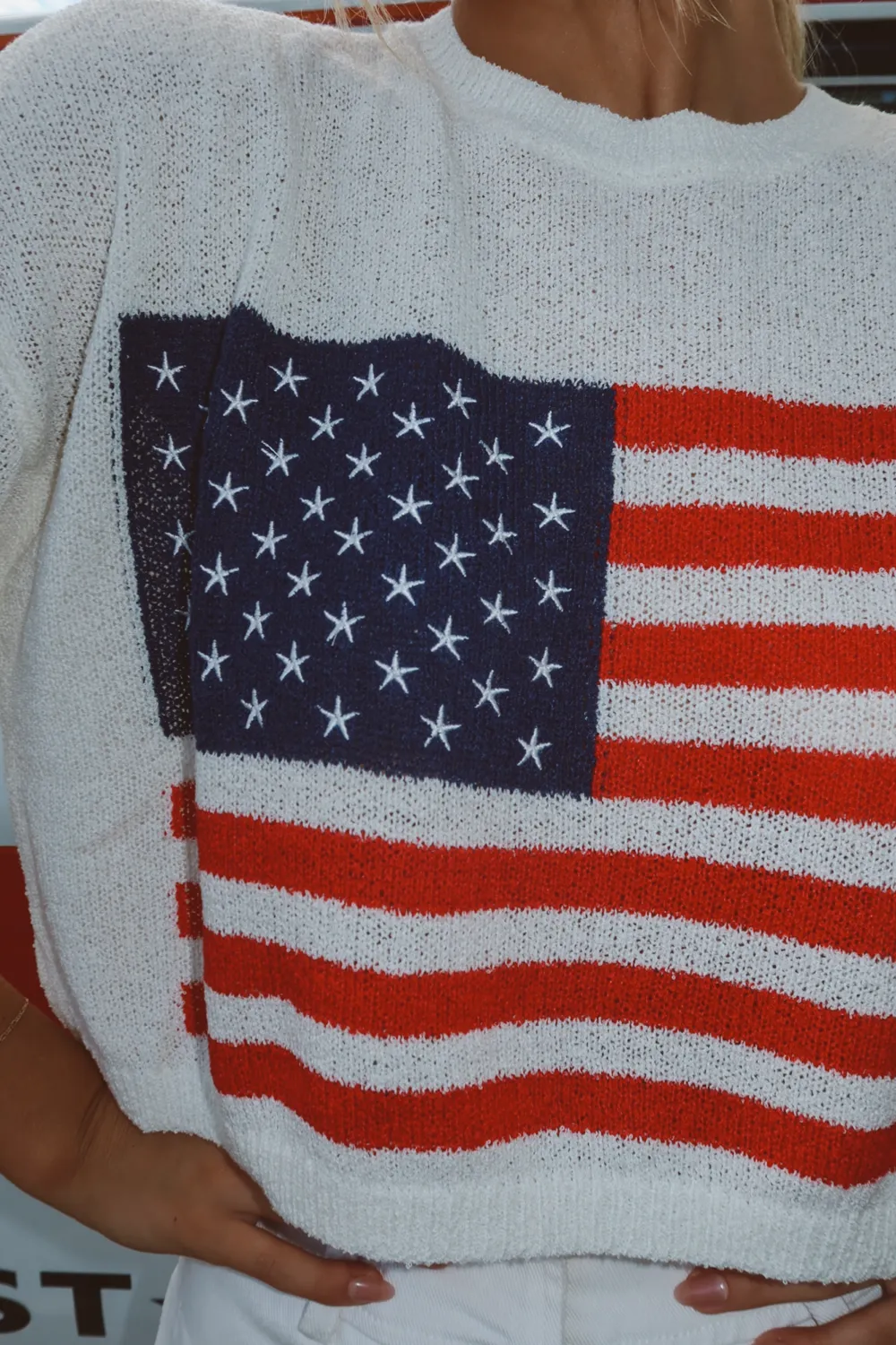 FIREWORK FLAG KNIT SWEATER *BACK IN STOCK*