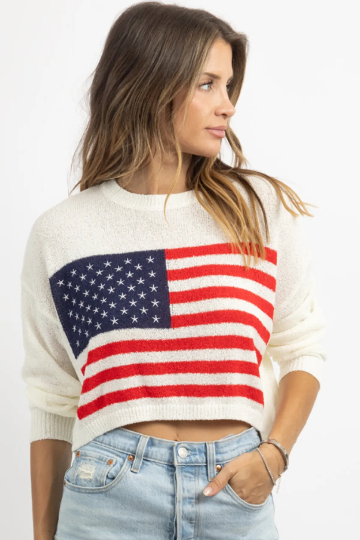 FIREWORK FLAG KNIT SWEATER *BACK IN STOCK*