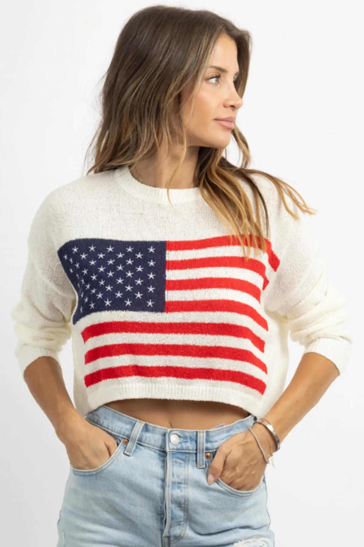 FIREWORK FLAG KNIT SWEATER *BACK IN STOCK*