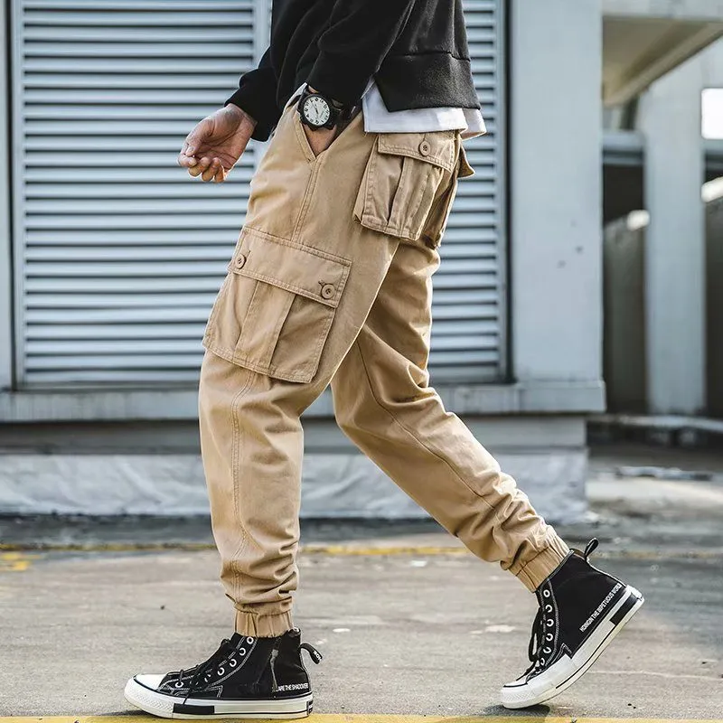 Flap Pocket Tapered Cargo Pants M00006