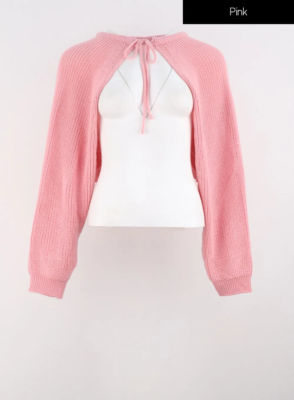 Front Tie Knit Bolero IS301