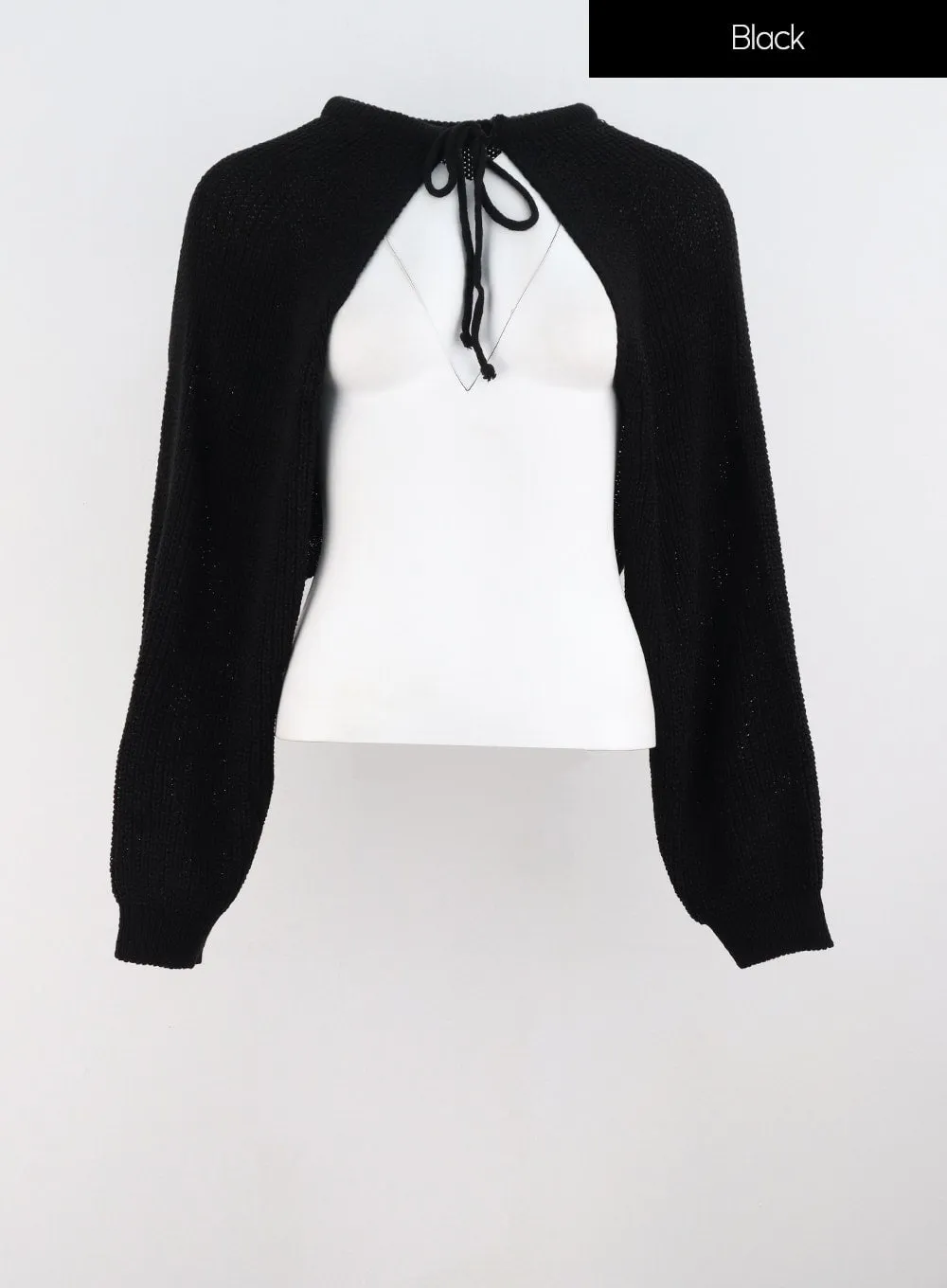 Front Tie Knit Bolero IS301