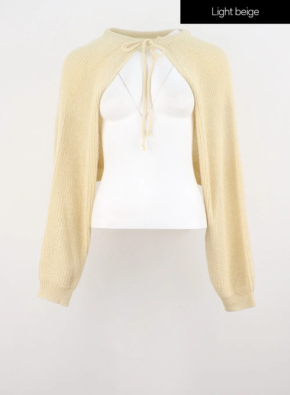 Front Tie Knit Bolero IS301