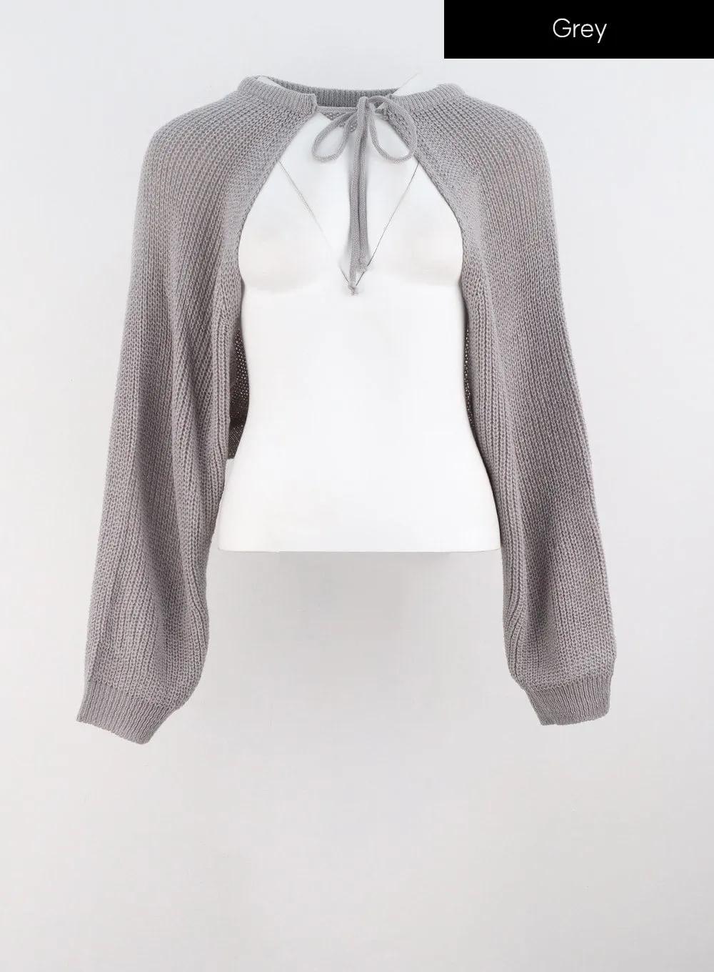 Front Tie Knit Bolero IS301