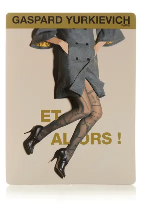 GERBE ET ALORS Abstract Grey Green Tights