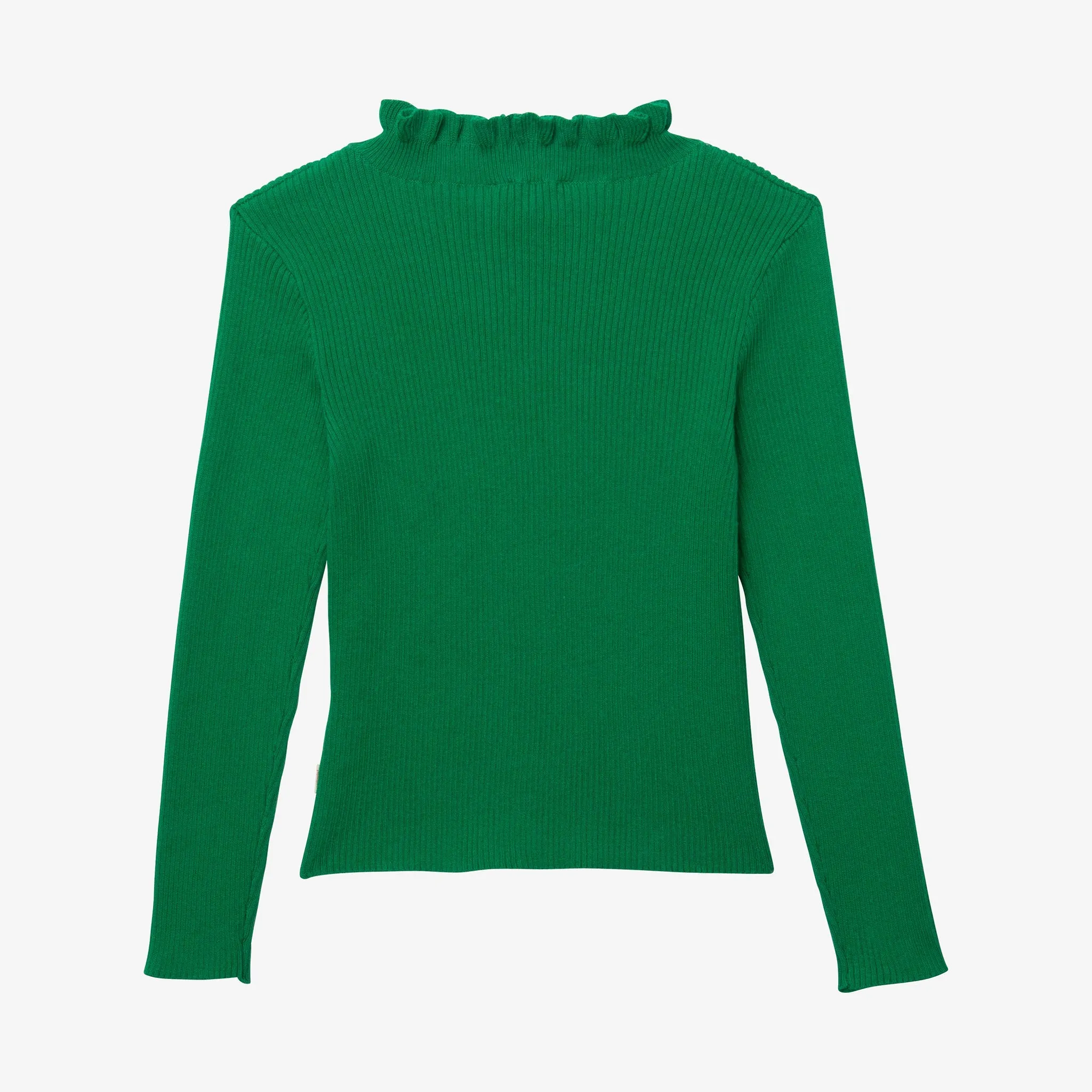 Girls' green knitted sweater