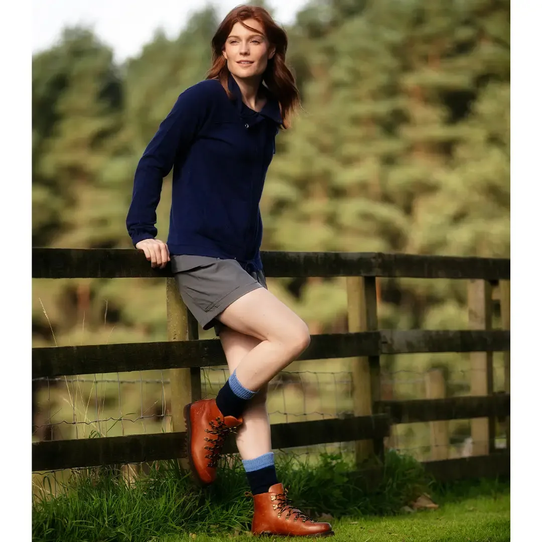 Glen Lady Socks - Navy by House of Cheviot