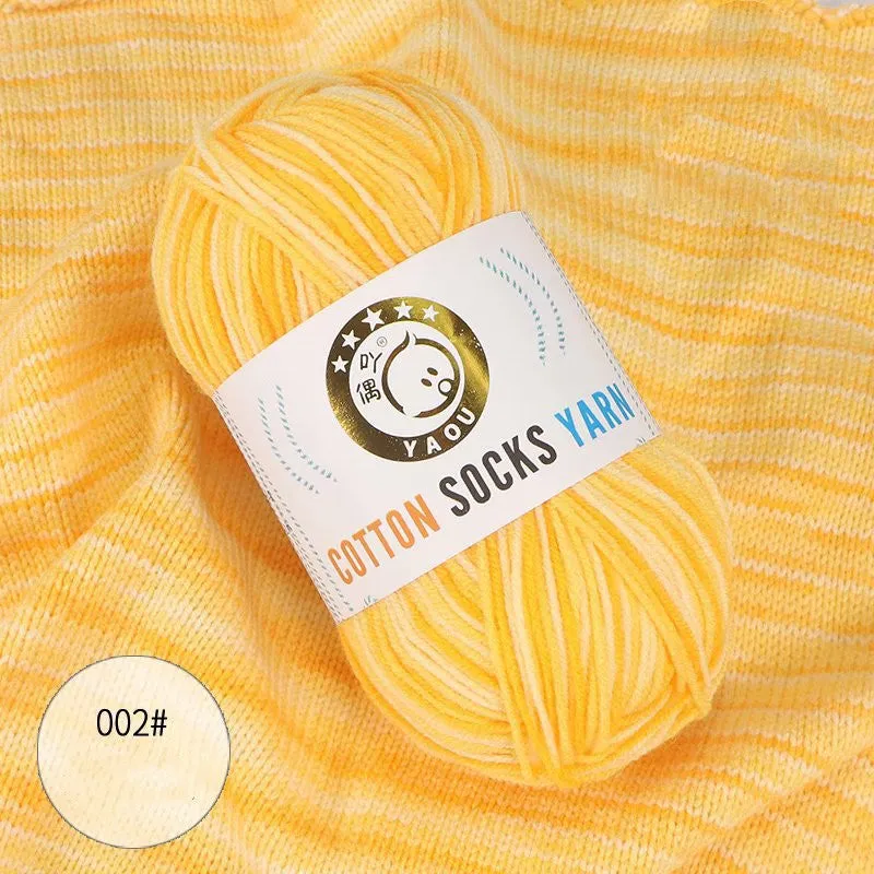 Gradient Milk Cotton Socks Yarn