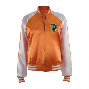 Gunpowder Milkshake Jacket Sam Bomber Orange Jacket Coat Cosplay Costume ACcosplay