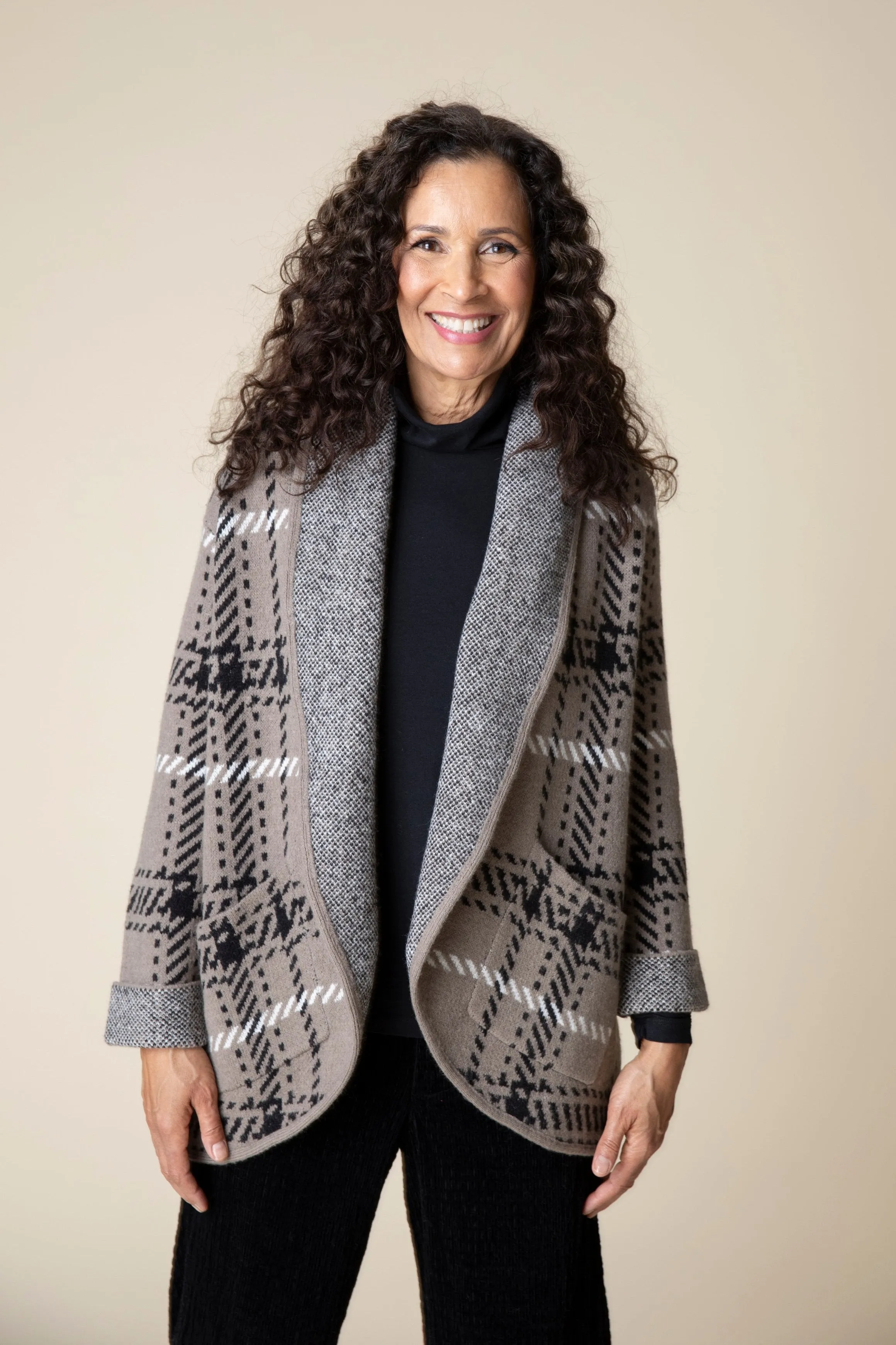 Habitat Cozy Cabin Cardigan in Driftwood - 87227-DRFT - Sizes L - XXL Only!