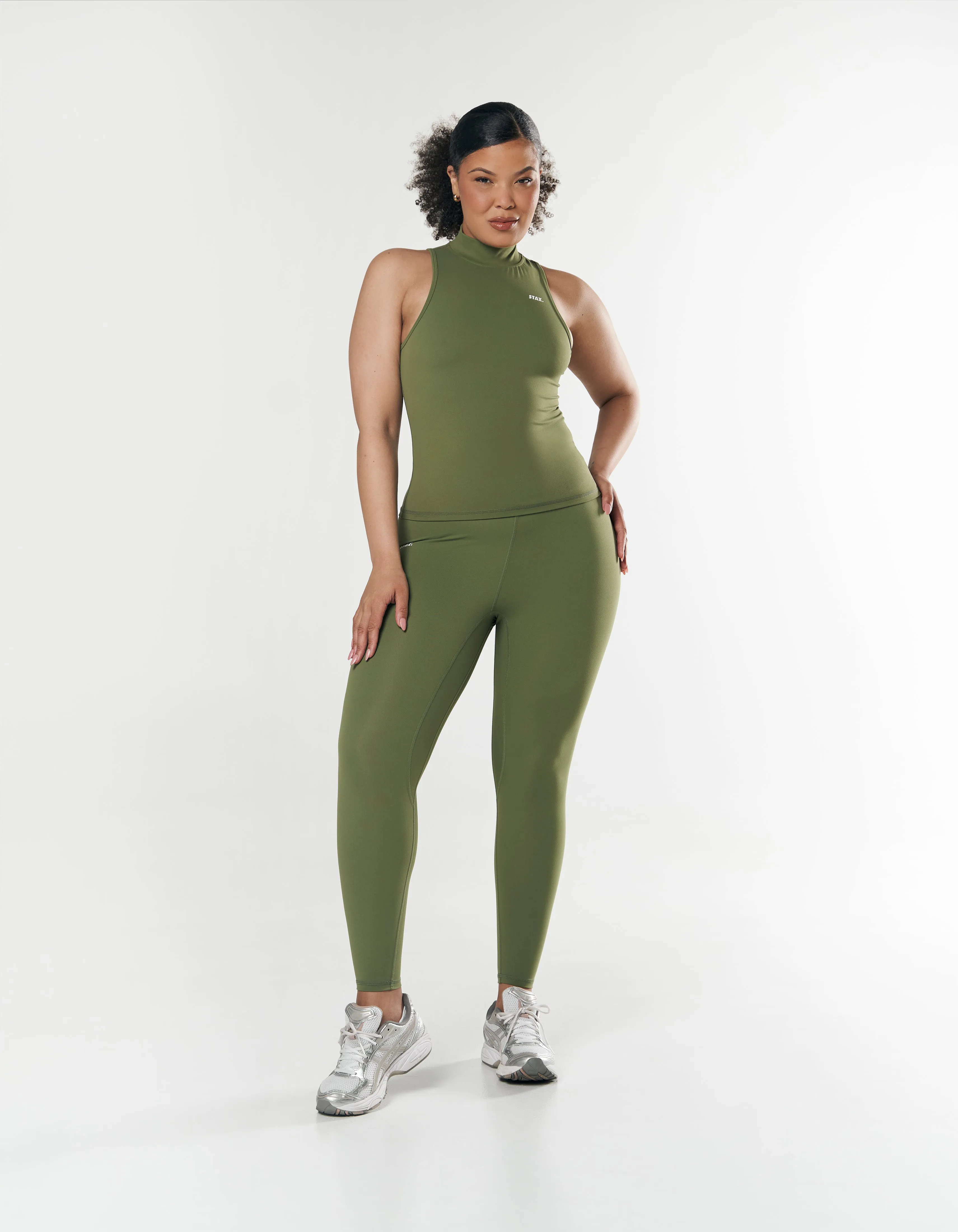 High Neck Body Tank NANDEX ™ - Khaki