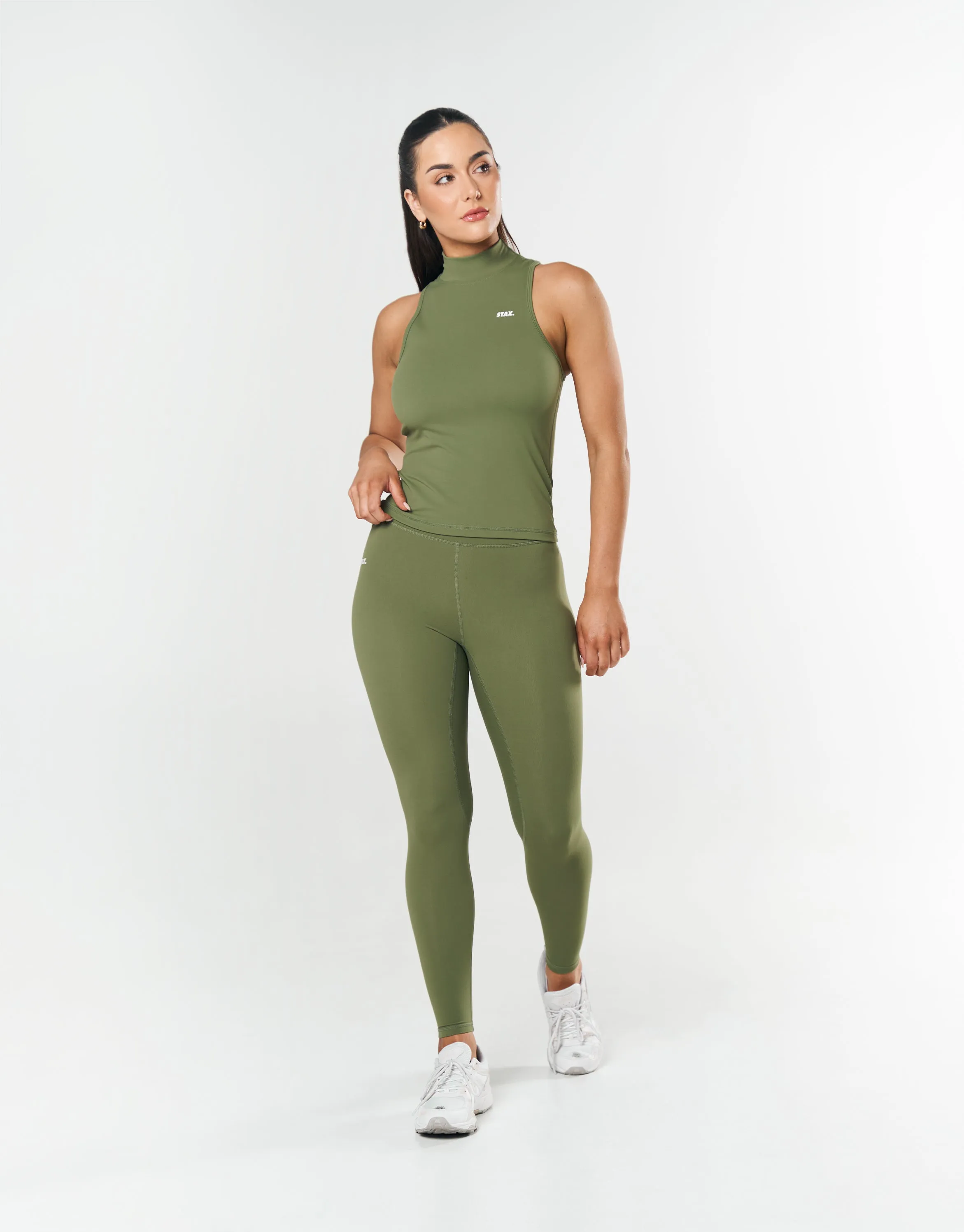 High Neck Body Tank NANDEX ™ - Khaki