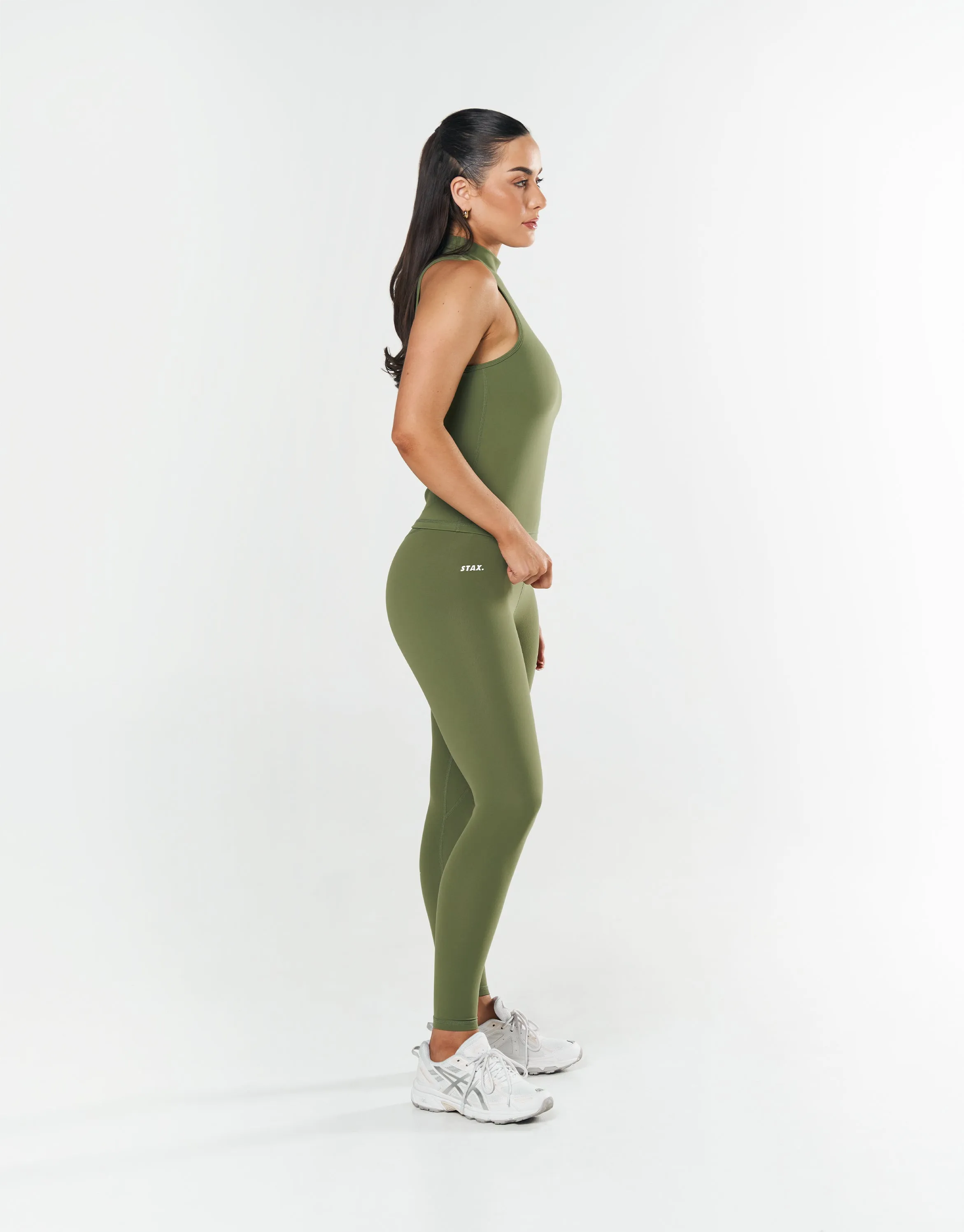 High Neck Body Tank NANDEX ™ - Khaki