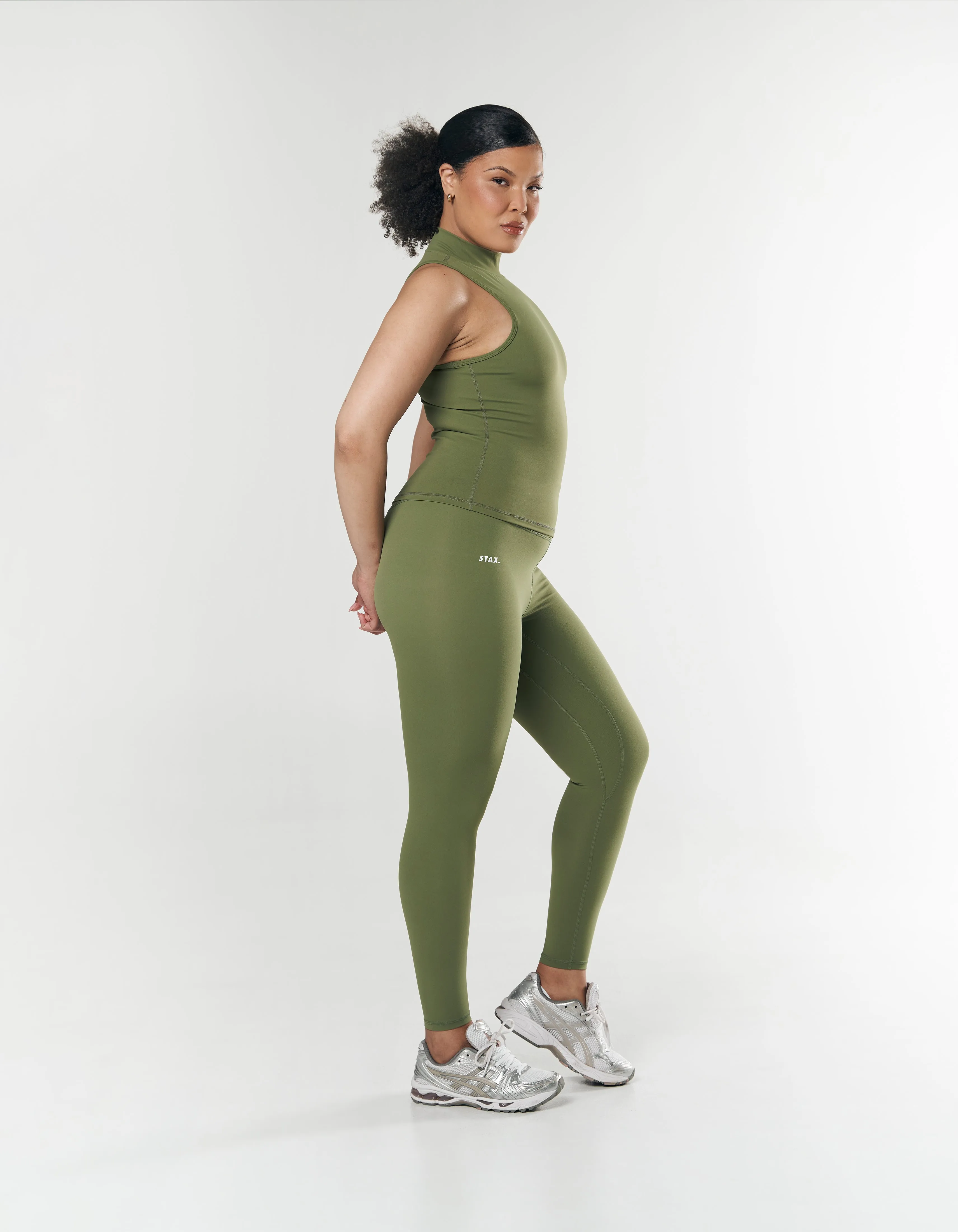 High Neck Body Tank NANDEX ™ - Khaki