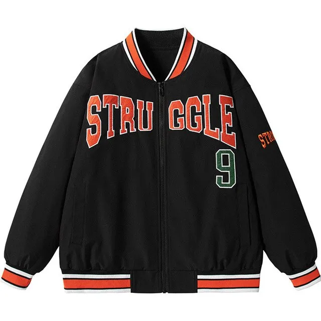 Hip Hop Men Varsity Jacket Puzzle Letter Embroidery Patchwork Retro Jacket Spring Woman PU Leather Bomber Coat Men's Clothing