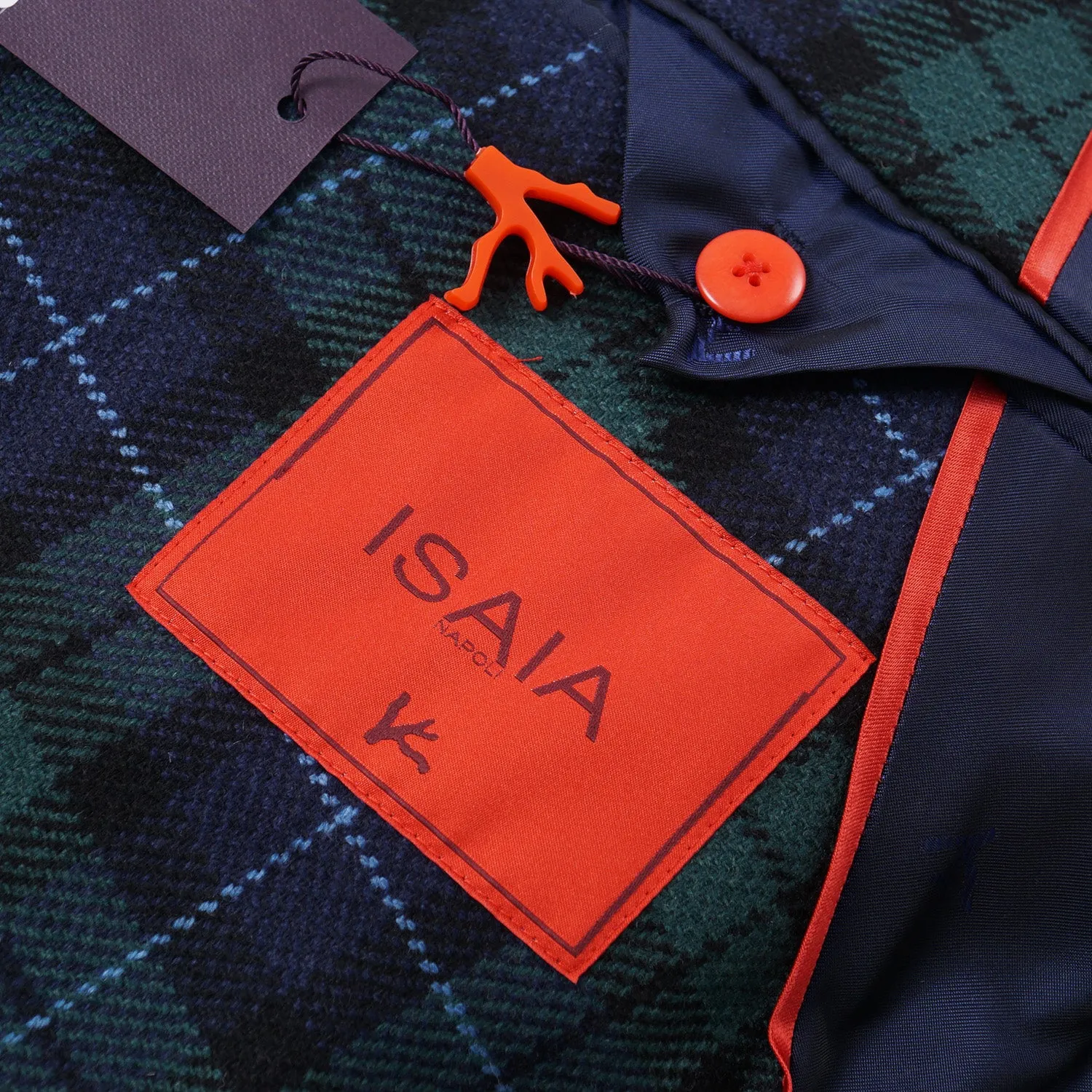 Isaia Slim-Fit Tartan Cashmere Sport Coat