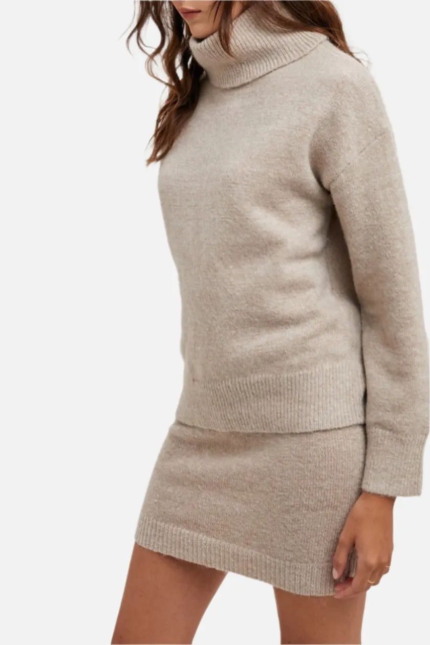 Jenny Knit Turtleneck & Mini Skirt Set