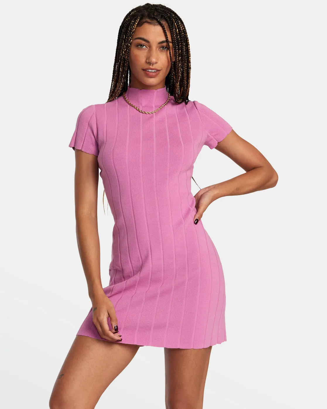 Jones Sweater Dress - Meta Pink