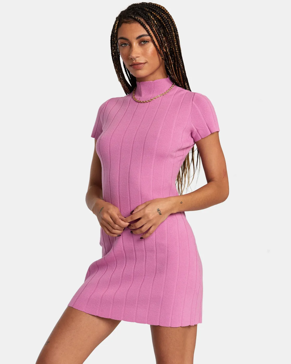 Jones Sweater Dress - Meta Pink