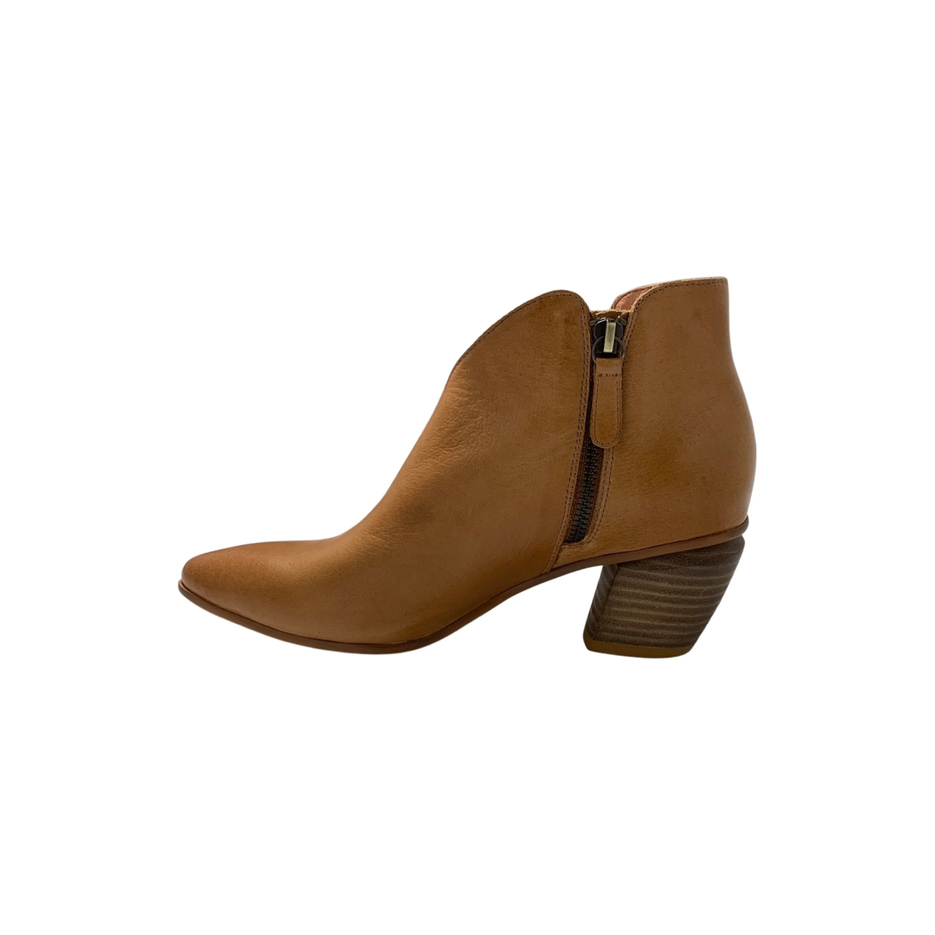 Josky Tan Leather Ankle Boot