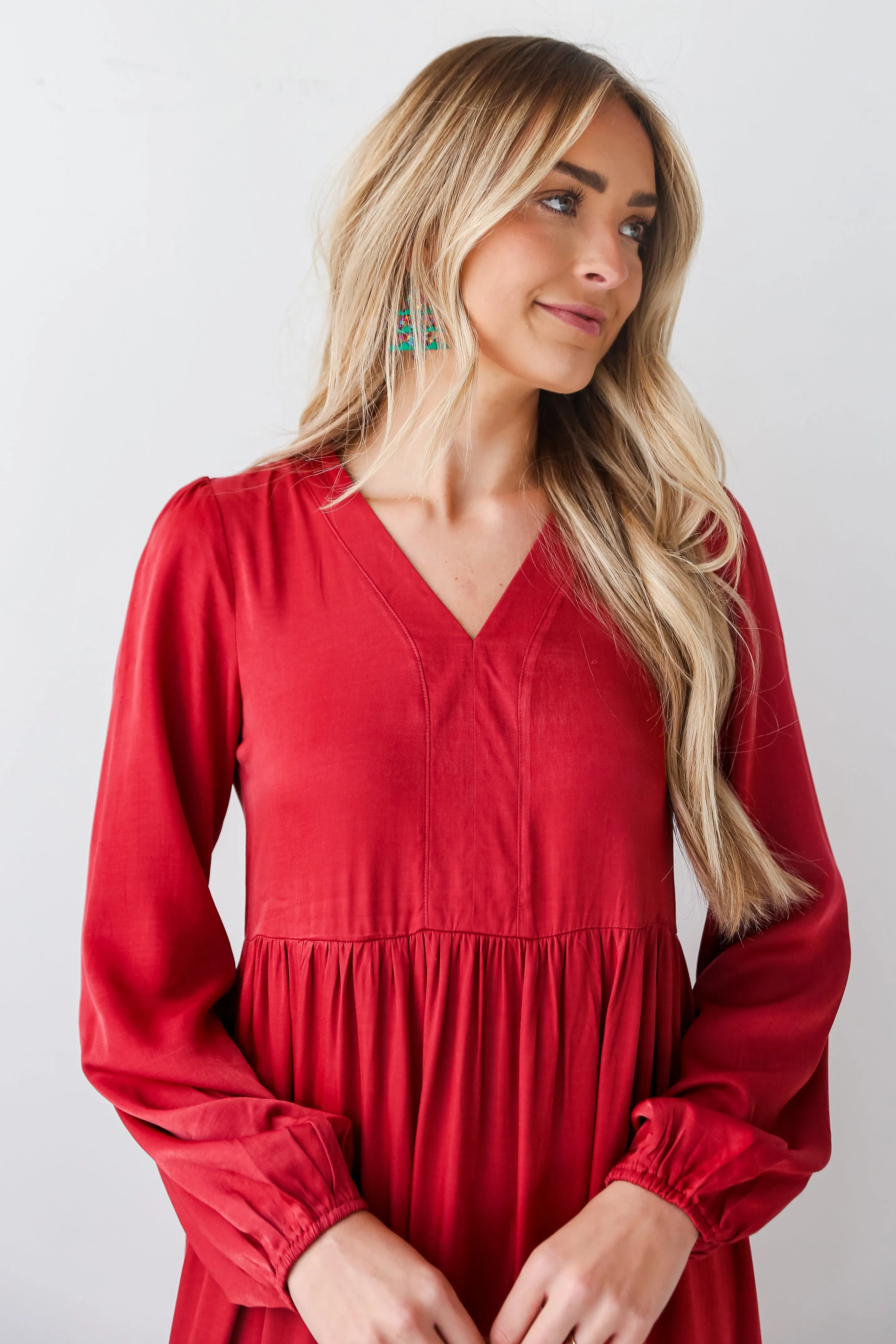 Keep Things Stylish Marsala Tiered Maxi Dress