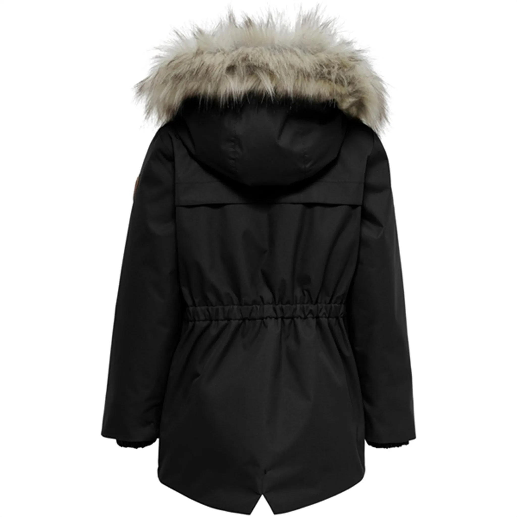 kids only Black Newliva Waterproof Fur Parka Coat