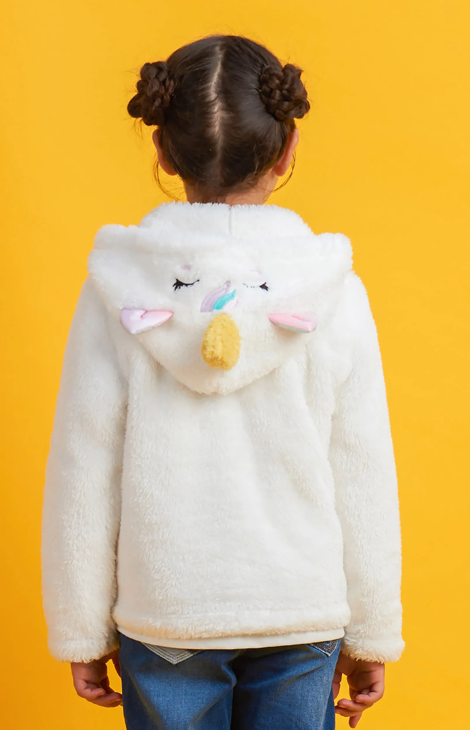 Kids Sherpa Jacket Animal Unicorn Fleece Coat Flannel Hooded Outfits