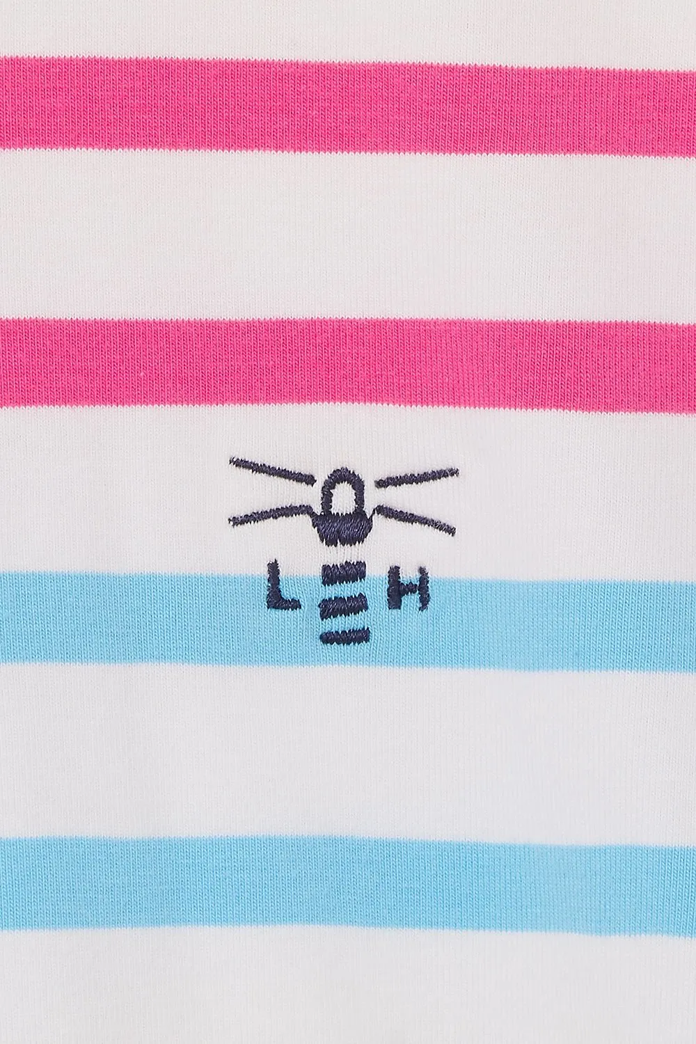 Lena Dress - Pink Sky Blue Stripe