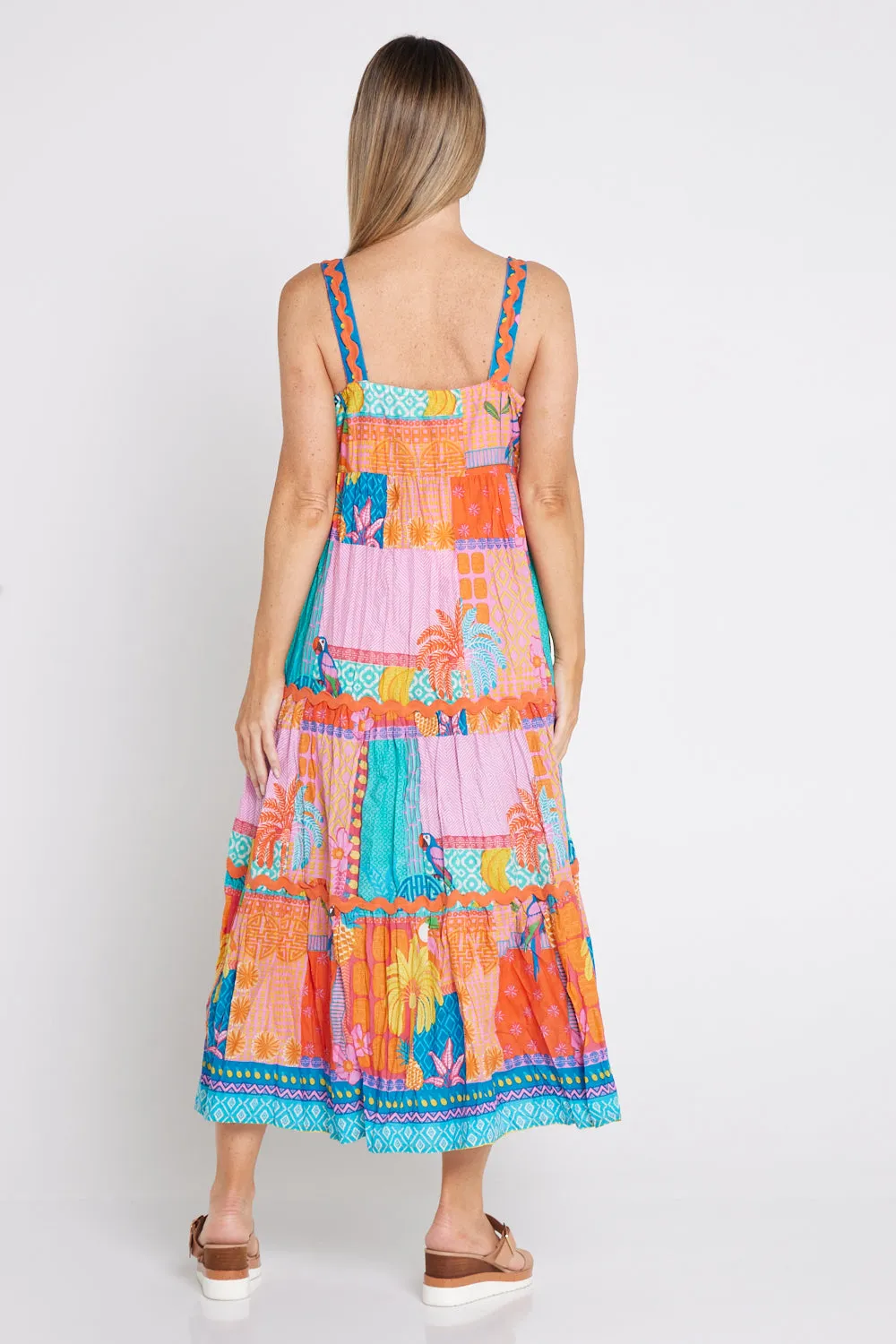 Luna Cotton Maxi Dress - Candy