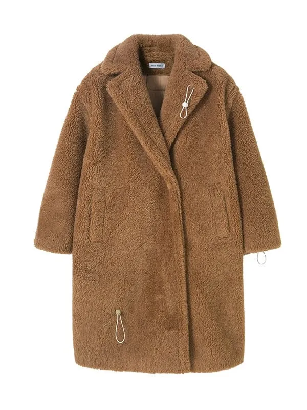 Luxe Lamb Wool Mid-Length Coat