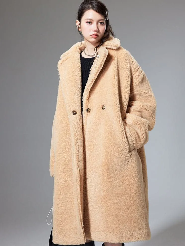 Luxe Lamb Wool Mid-Length Coat