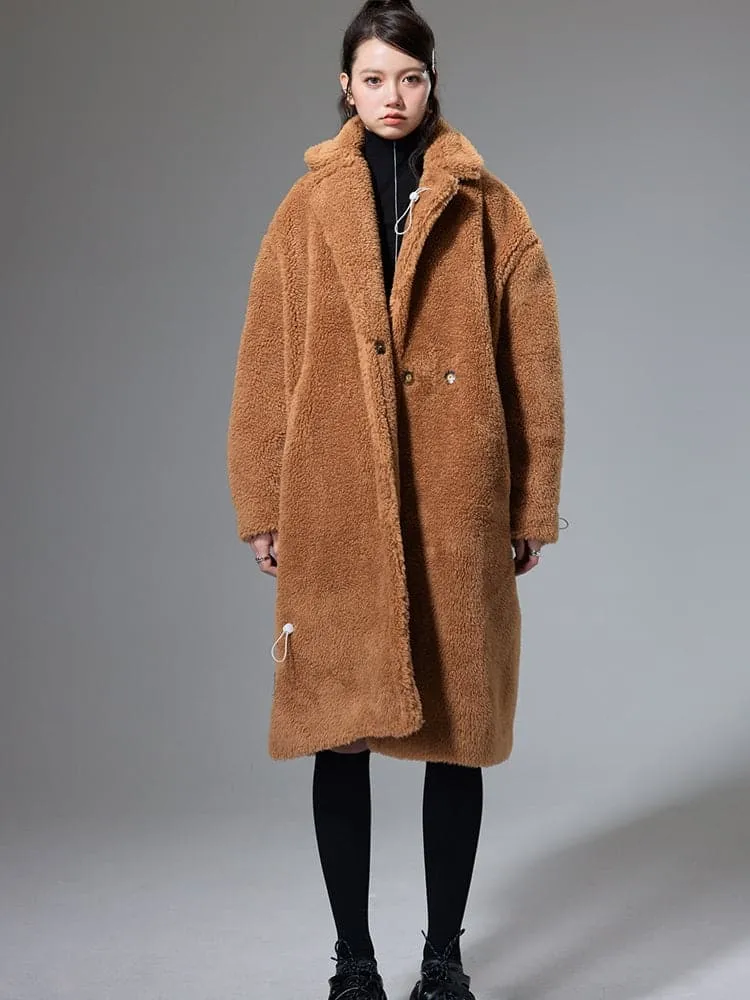 Luxe Lamb Wool Mid-Length Coat