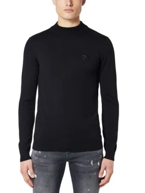 M Mock Neck Sweater | BLACK