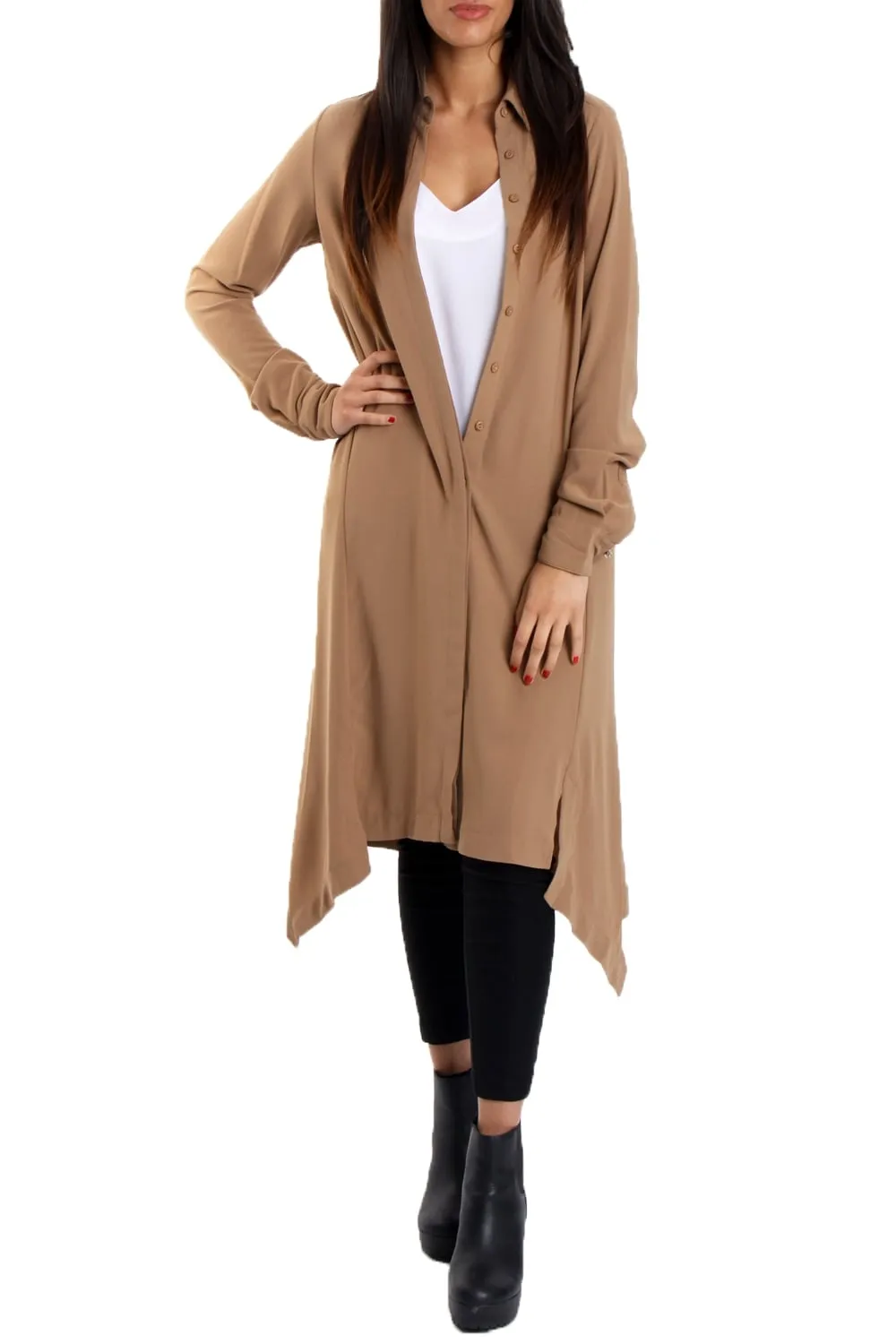 Maxi Longline Shirt Dress