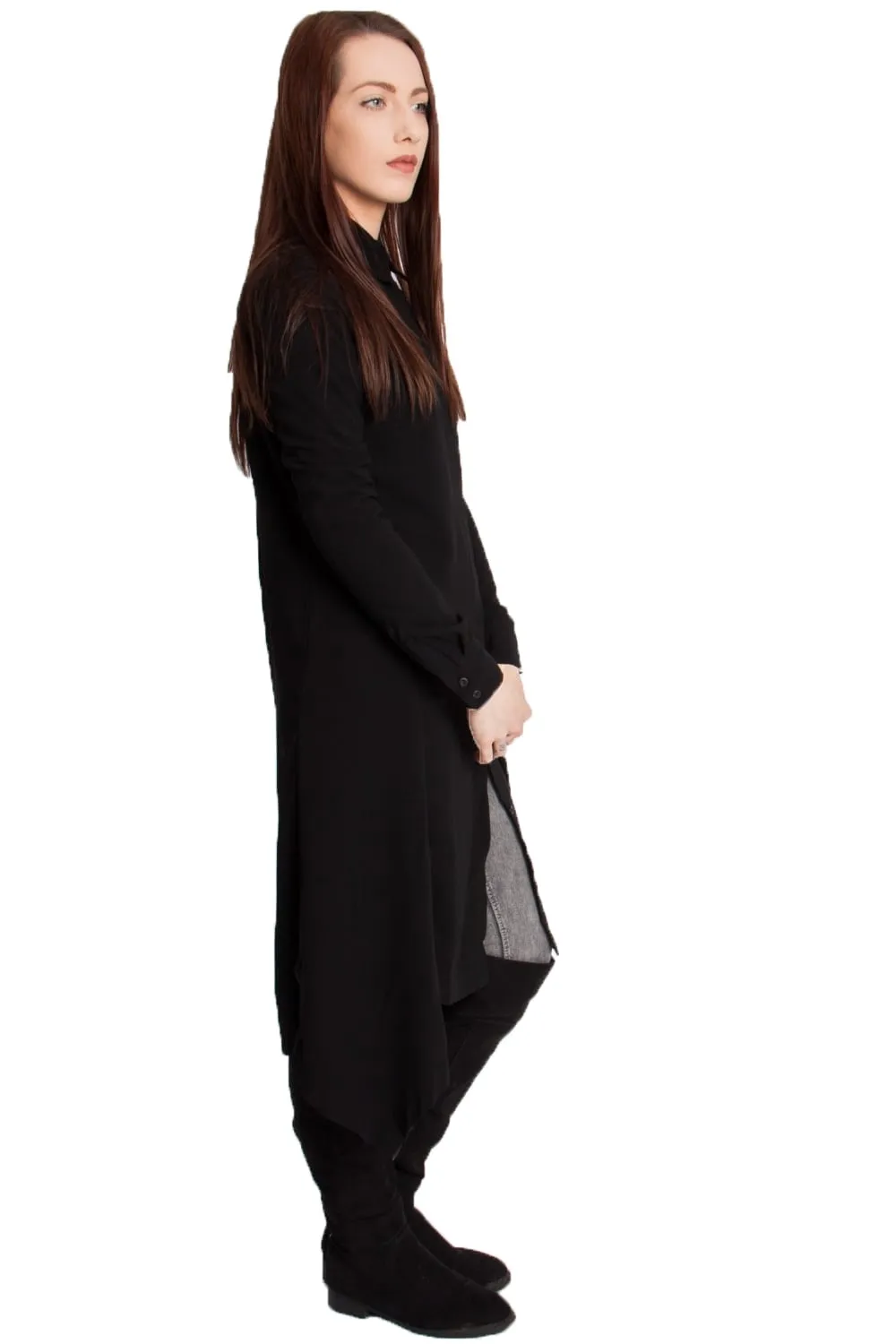 Maxi Longline Shirt Dress