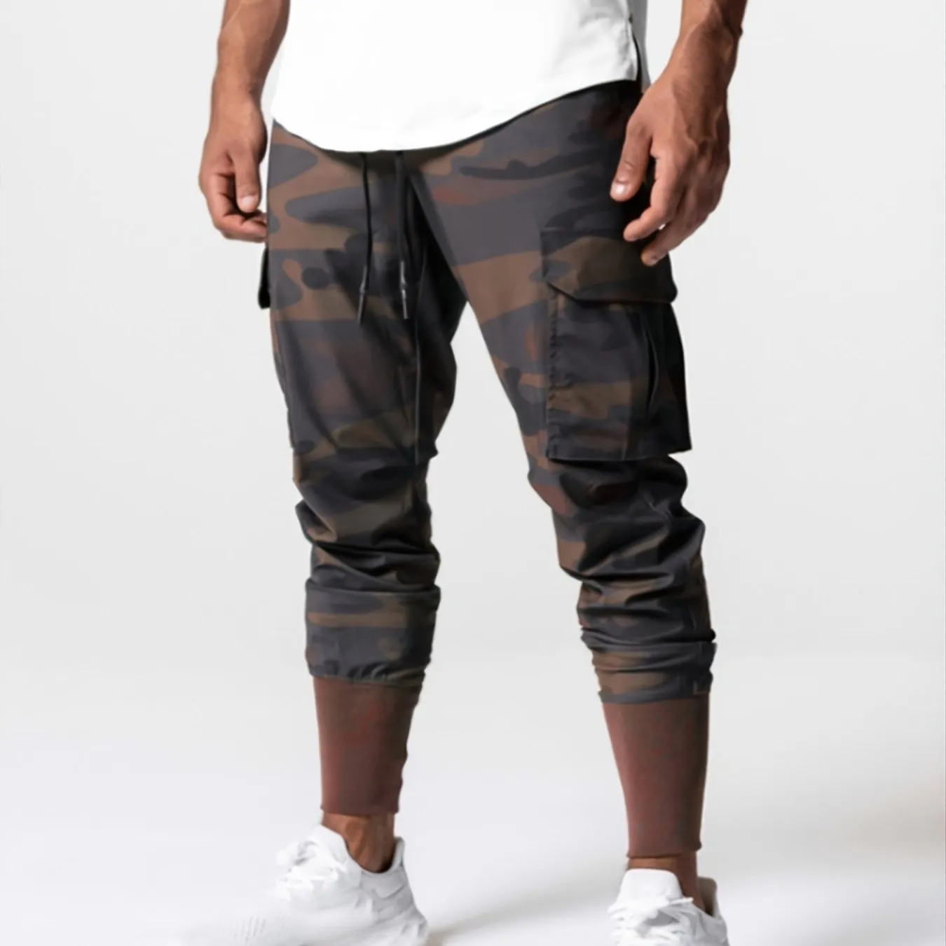 Men's Casual Cargo Sports Pants For Running Training