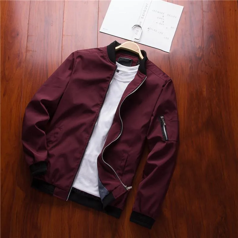 Men's Slim Fit Bomber Jacket