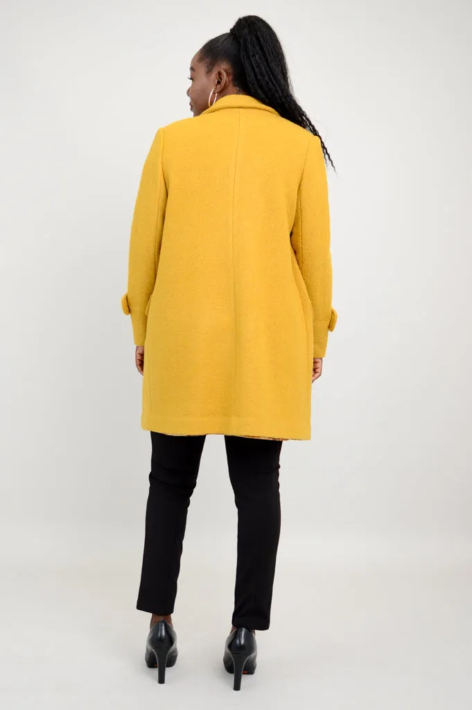 Milan Wool Coat - Mustard