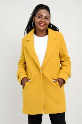 Milan Wool Coat - Mustard