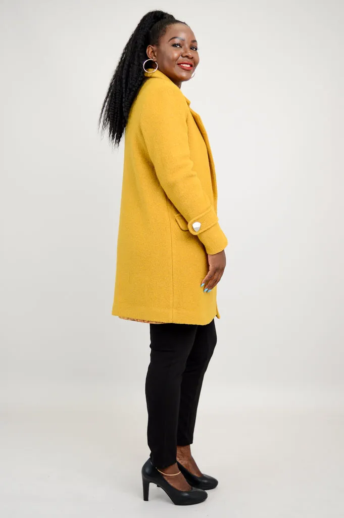 Milan Wool Coat - Mustard